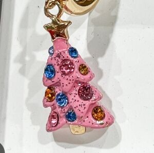New Crystal Glitter Enamel Christmas Tree Charm!